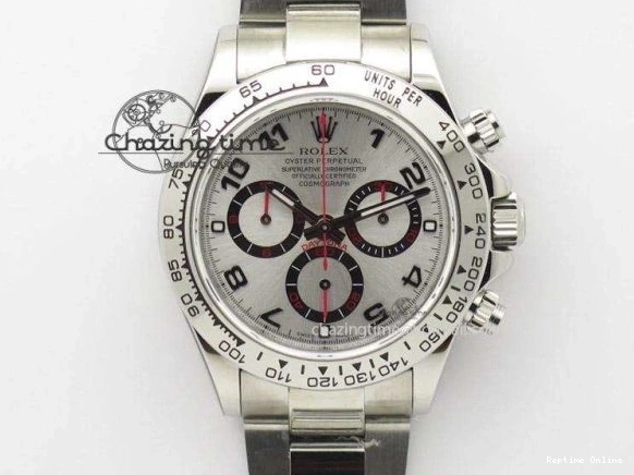 0401 Minimalist DAYTONA 116518 APSF 1:1 BEST EDITION WHITE DIAL ON OYSTERFLEX RUBBER STRAP SH 1781